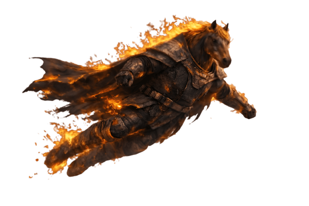 FIREHORSE FLYYN levitating in place